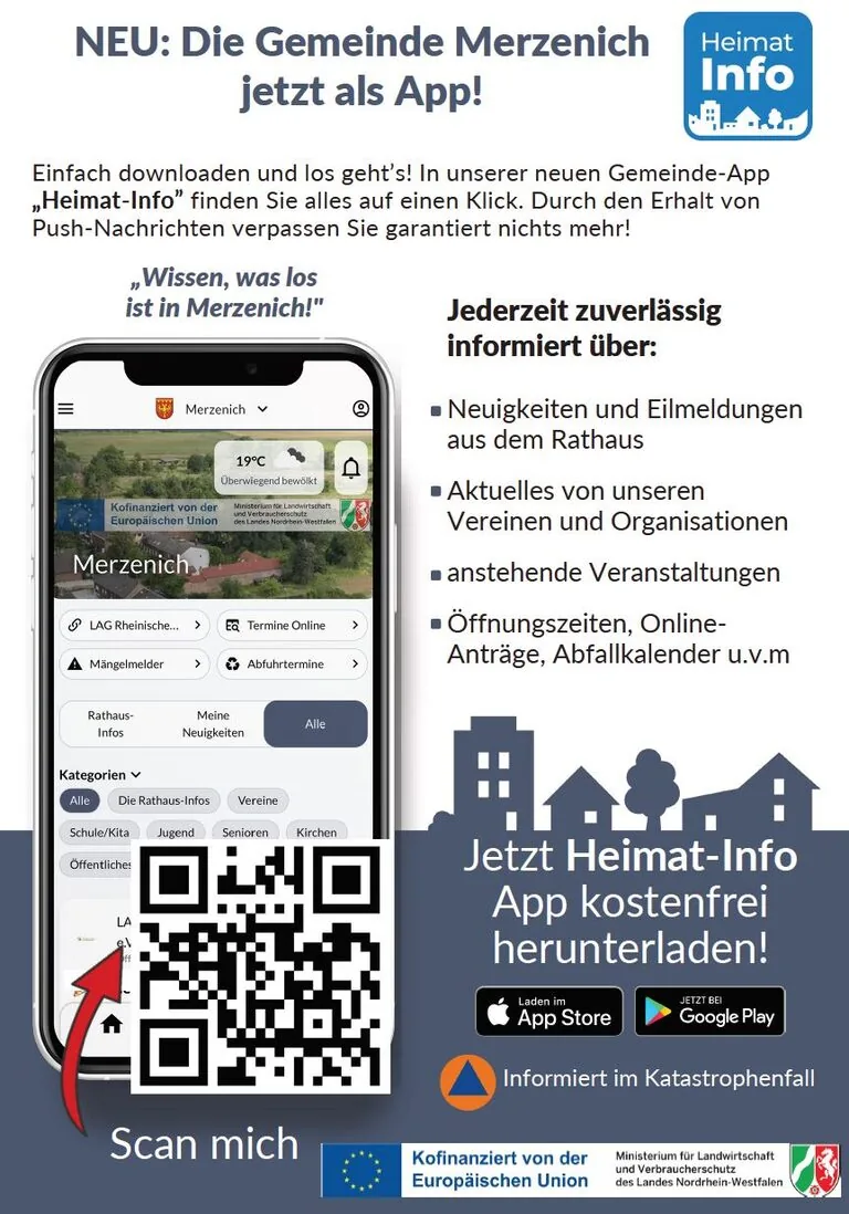 Start der Heimat-Info App der Gemeinde Merzenich