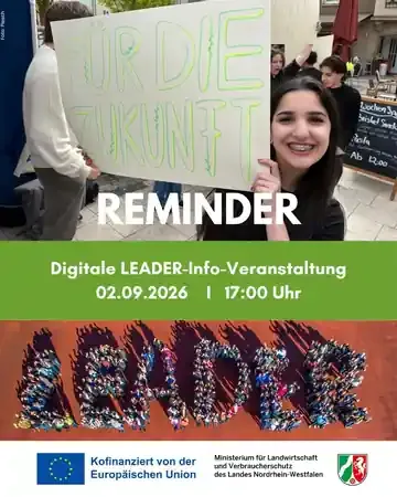 Ankündigung des digitalen LEADER-Infoabends